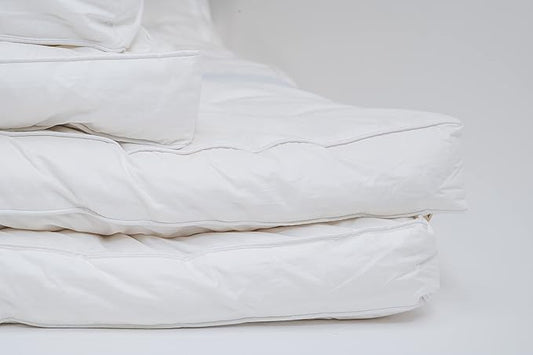 Sleep and Beyond myWoolly Latex Topper, 100% Natural Wool and Latex Filled Mattress Topper,3 in Thick, Full 54x76, Ivory