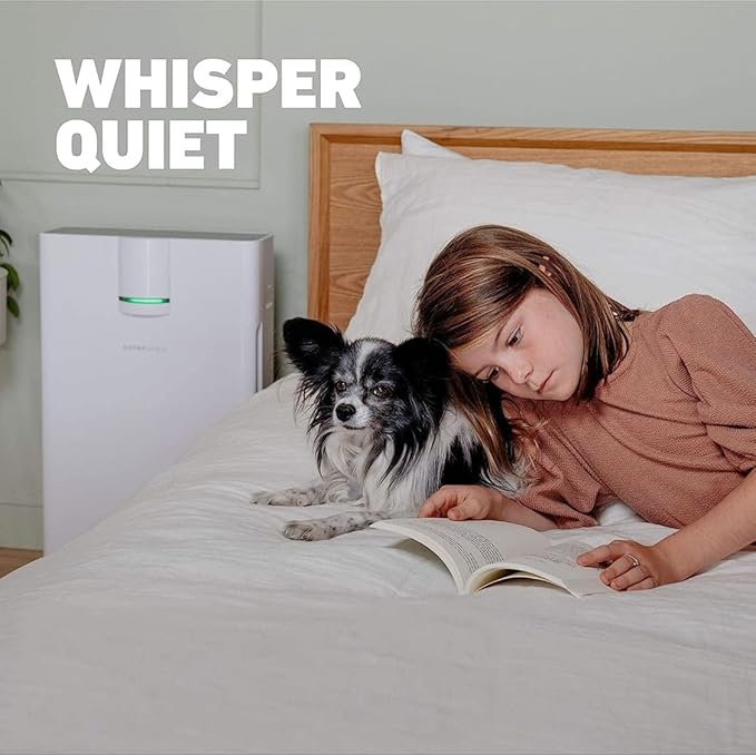 HATHASPACE Smart Air Purifiers - True HEPA Air Purifier, Cleaner & Filter for Allergies, Smoke, Pets - Eliminator of 99.9% of Dust, Pet Hair, Odors - HSP002-1500 Sq. Ft.