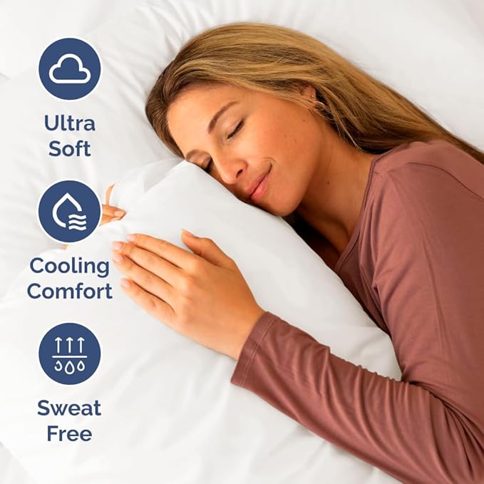 Short Queen Size 4 Piece Sheet Set - RV Short Queen, Soft, Breathable & Cooling Bed Sheets Set with Deep Pockets - Hotel Luxury Bedding for Women & Men - Wrinkle Free & Fade Resistant - Antique White