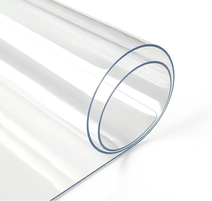 Deep Dream 1.5mm Clear Desk Cover Protector, 44×104 Inch Clear Table Cover, Desk Mat, Tablecloth Protector Rectangle, Table Protector for Dining Room Table