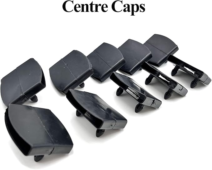 30pcs 54x9mm Black Replacement Bed Slat Plastic Centre Caps Holders for Holding Securing Wooden Slats Bed Base,Width 54mm x Height 9 mm (Inside Dimension)