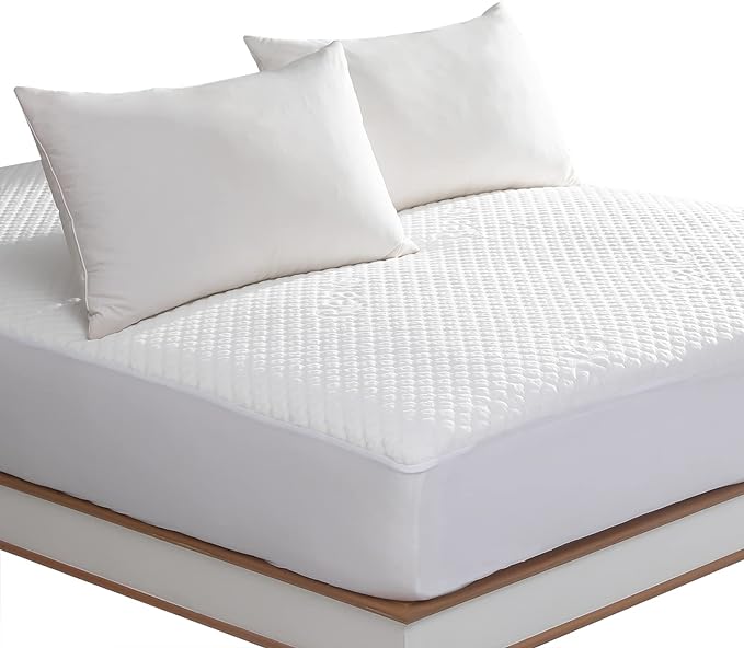 Full Size Bed Waterproof Mattress Protector Fitted Mattress Pad Cover with Deep Pocket Up to 15''