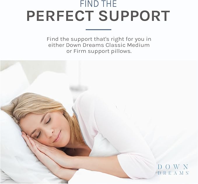 Down Dreams Manchester Mills Classic Pillows - Jumbo/Firm Support 2-Pack