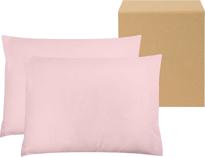 ZPECC Pillow Cases Bulk 24 Pack - Standard Pillowcases with Envelope Closure, Soft Brushed Microfiber Pillow Cover for Hotel Airb&bs Hospital Bedding Essential, Peach Pink