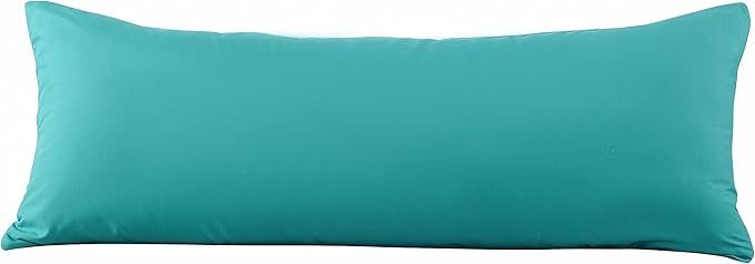 Evolive Ultra Soft Microfiber Body Pillow Cover/Pillowcases 21"x54" with Hidden Zipper Closure (21"x54" Body Pillow Cover, Peacock Blue)