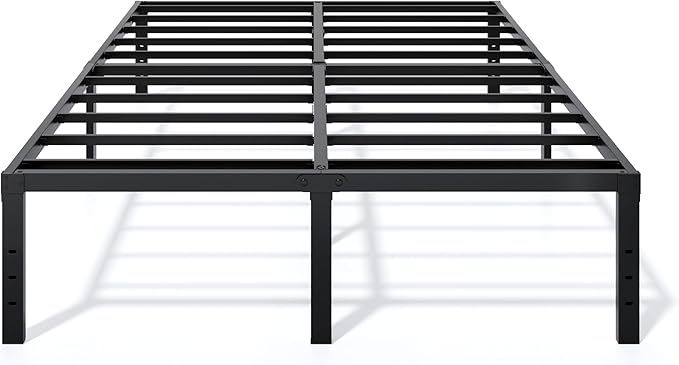 LUMUNANCE Metal Bed Frame California King Size - 16 Inch Heavy-Duty Cal King Platform Bed Frame No Box Spring Needed, Easy Assembly, Noise-Free, Sturdy Mattress Foundation, Underbed Storage Space