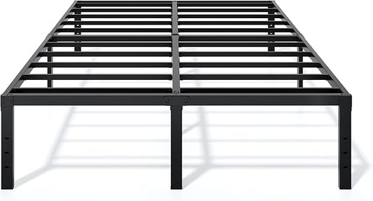 LUMUNANCE Metal Bed Frame California King Size - 16 Inch Heavy-Duty Cal King Platform Bed Frame No Box Spring Needed, Easy Assembly, Noise-Free, Sturdy Mattress Foundation, Underbed Storage Space