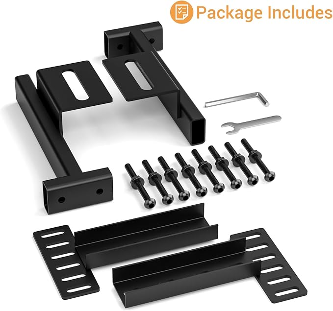 CCJH Headboard Brackets for Metal Bed Frame Adjustable Bracket for Headboard with Footboard Extension Kit Fit Twin Full Queen King Size Bed