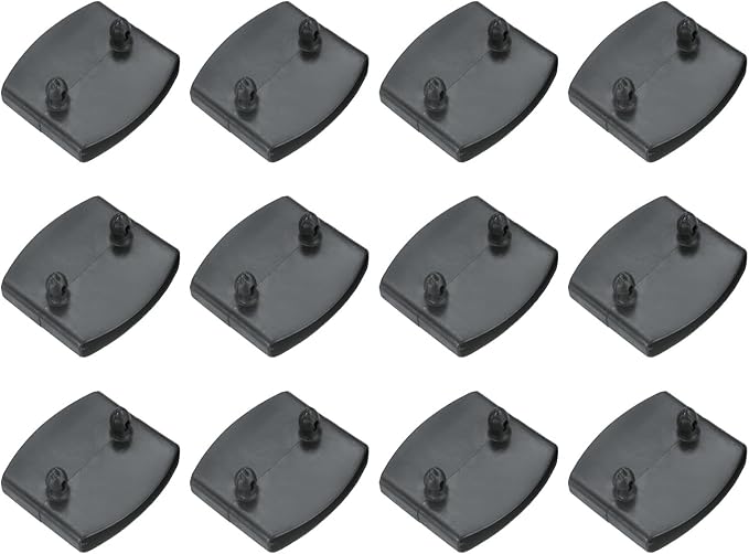 uxcell 12 Pcs 55mm x 9mm Plastic Bed Slat Center Caps, Bed Slat Cover Replacement Holders Furniture Accessories Support for Holding Securing Wooden Base, Gray