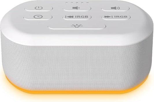 Brown Noise Sound Machine 30 Soothing Sounds White Noise Machine with 12 Night Light Colors Sleep Machine for Adults Baby Kids 36 Volume Levels Noise Canceling for Office Home Privacy