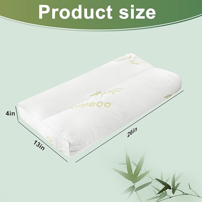 MINUPWELL Knee Pillow for Side Sleepers - 4" Height Between Leg & Under Knee Pillow for Back Sleepers - with 1060G 7D Fiber for Relieving Leg, Back, and Knee Pain - Rayon Derived from Bamboo