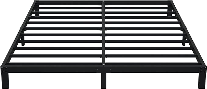 Upcanso 7 Inch Full Bed Frame No Box Spring Need, Low Profile Metal Platform Full Size Bed Frame, Heavy Duty Support Bedframes Full, Easy Assembly
