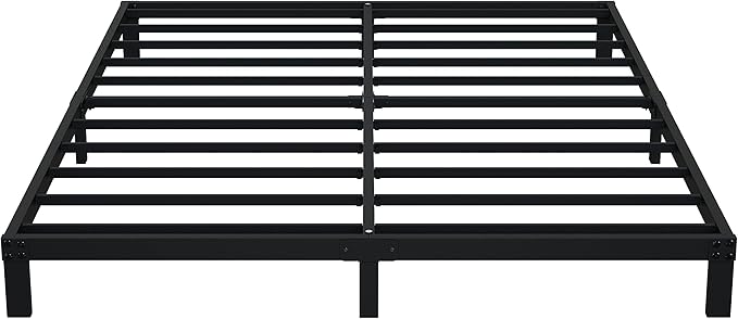 Upcanso 7 Inch California King Bed Frame No Box Spring Need, Low Profile Metal Platform Cal King Size Bed Frame, Heavy Duty Support Bedframes California King, Easy Assembly