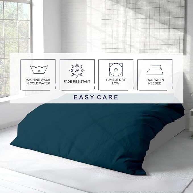 Kotton Culture 3 Pc Twin XL/Twin Duvet Cover Set-100% Egyptian Cotton 600 Thread Count Ultra Soft Premium Durable Comforter Cover Zipper Closure & Corner Ties- (Green Teal, 68" X 90")
