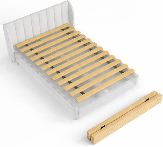 Wooden Full Bed Slats for Support Under Mattress – Replacement Wood Slats for Full Size Bed Frame – Under Mattress Support Without Extra Height – 2.38 Standard Width