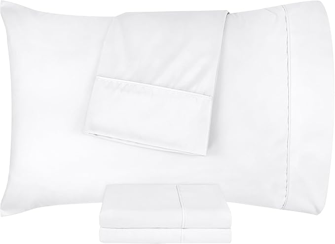 Utopia Bedding Queen Pillow Cases - 4 Pack - Envelope Closure - Soft Brushed Microfiber Fabric - Shrinkage and Fade Resistant Pillow Covers Queen Size 20 X 30 Inches (Queen, White)