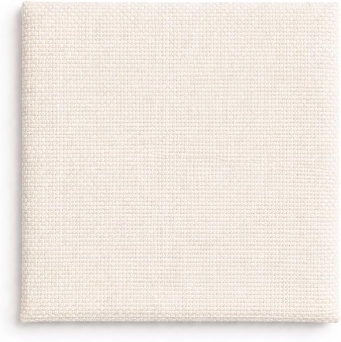 Round Bed – Washable Zip Cover - Upholstered Linen Soft Foam - Modular Minimalist Modern - Half Circle Moon - Sold Sold Separately (Cream Linen Premium, Queen Base)