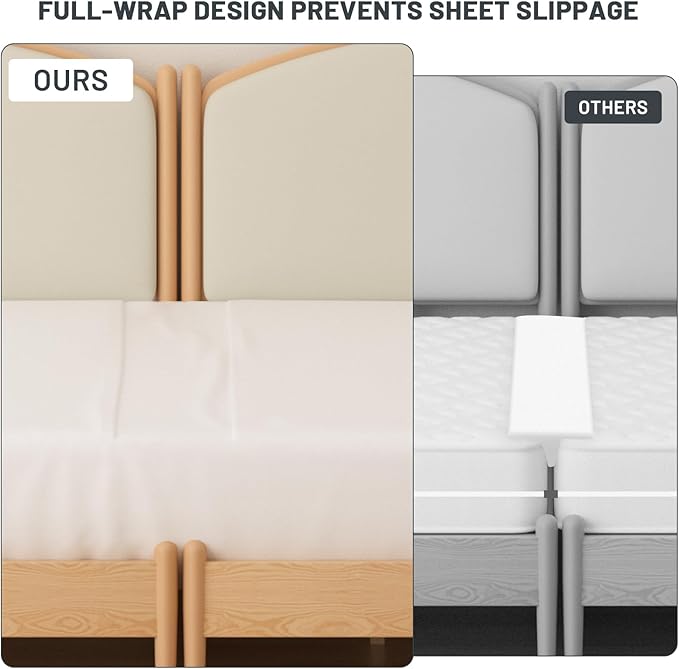 3-in-1 Fitted Sheet with Bed Bridge | Twin XL to King Converter Kit with Split King Gap Filler for Adjustable Bed,Integrated Bed Bridge Kit,White