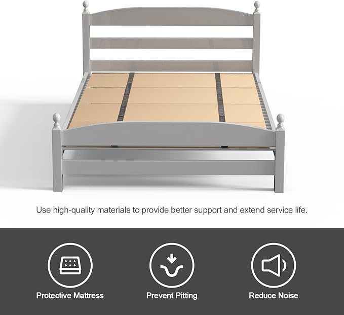 Imperius Mattress Support Wooden Bunkie Board/Bed Slats/Queen Bed Board Under Mattress Support 80"x 57" Queen Size