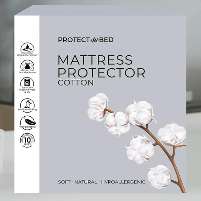 Protect-A-Bed Cotton Jersey Mattress Protector, Full