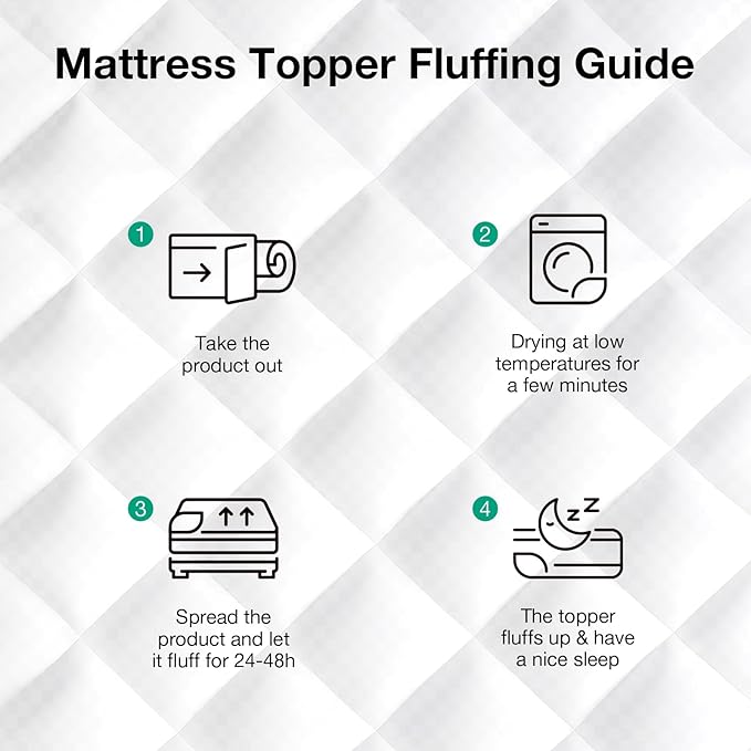 Novilla Queen Mattress Topper, Extra Thick Pillow Top Mattress Pad, Down Alternative Fill Breathable Cover, 8-21" Deep Pocket Soft Bed Topper for Back Pain Relief