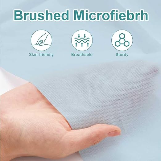 Disposable Pillow Case Covers(Pack of 100),Bulk Pillow Cases for Medical Hospital Travel,Paper Pillow Cases Disposable 21” Width x 30”Length (Blue)