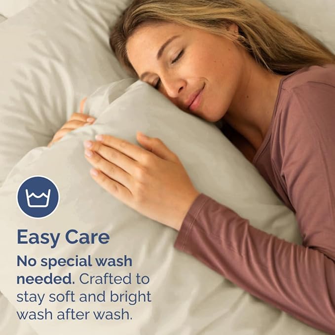 Standard Pillow Cases Set of 6 - Ultra Soft Hotel Quality Pillowcase Covers - Comfy, Cozy & Wrinkle Free - Shrink, Stain and Fade Resistant - Machine Washable Pillow Protectors - 6 Piece Set - Wheat