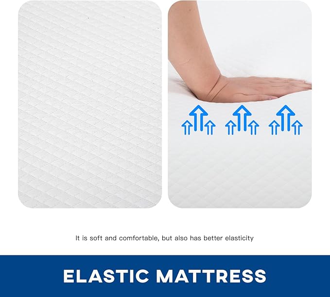 FDW | 10 Inch King Mattress | Medium Firm | Gel Memory Foam Mattress | White | Bed in a Box, CertiPUR-US Certified | Pressure Relief, Cooling Ventilated Foam | Washable Removable Cover
