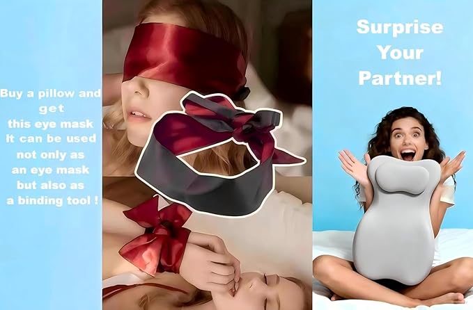 Large Body Pillow, Couples Pillow,27°Angle Perfect Position Wedge Pillow Ergonomic Contoured Support, Multi-Functional Memory Foam Wedge Back Support, Prone Pillows for Sleeping,Reading,Massage