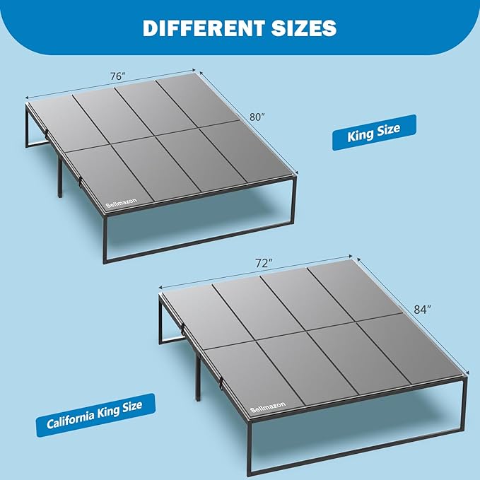 Bunkie Board California King (72x84''), Heavy Duty Bed Boards for Frame, Sleeper Sofa Support Board to Stop Sagging Mattress, Breathable, Noise Minimizing, Moisture Resistant