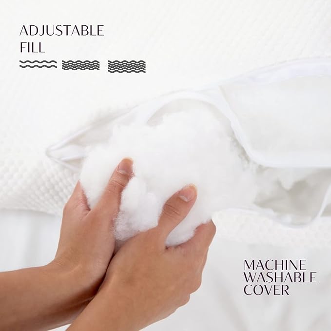 Supportive Full Body Pillow Contours to Body Soft Pillow Extra Long Pillow for Bed All Sleep Positions Pregnancy Pillows Back Leg Pillow Washable