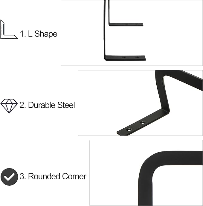 Mattress Retainer Bar Bracket Holder - 5pcs Keeps Mattress from Sliding on Platform, Adjustable Beds & RVs