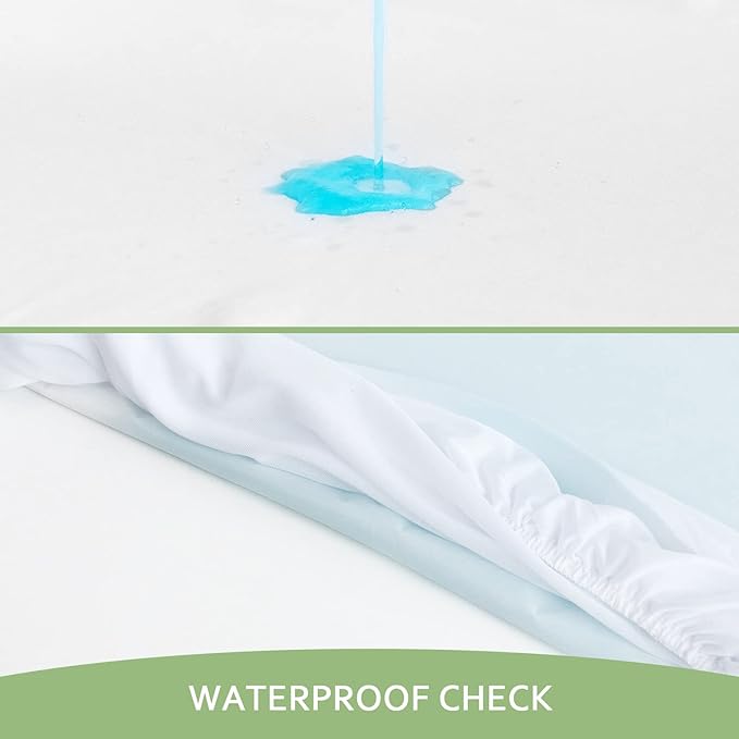 California King Mattress Protector, Skin Friendly and Breathable Cal King Mattress Protector, Viscose Jersey Cal King Mattress Cover with 18" Deep Pocket