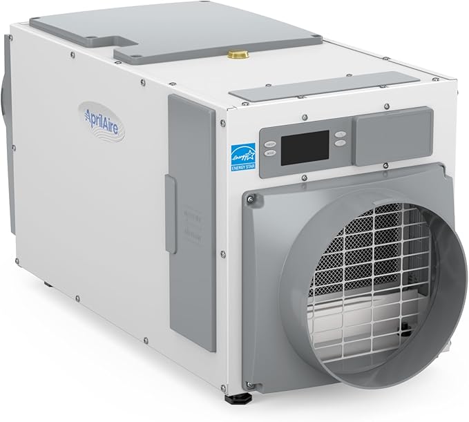AprilAire E080 Pro 80-Pint Whole-House Dehumidifier + Model 76 Wall Mount Control, Ideal for Basements, Crawlspaces, or Whole Houses up to 4,400 sq. ft.