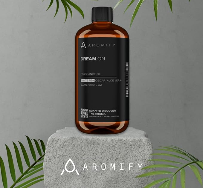 Dream On Diffuser Oil, 6.7 FL Oz, 200 mL, Luxury Hotel Scent Diffuser Oil for Home, Office & Spa, Fragrance Essential Oils for Aromatherapy, Aloe Vera & Cedarwood.