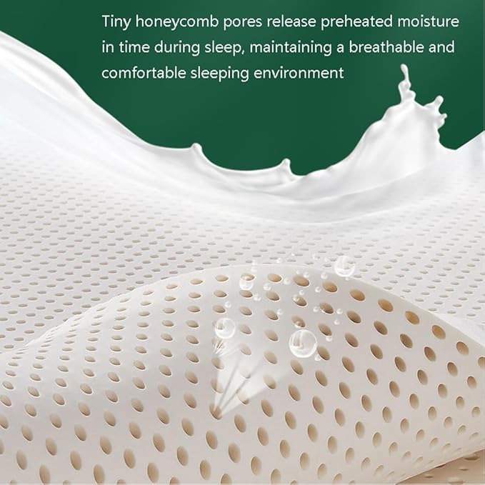 Premium Organic Natural Latex Mattress - Single, Double, King, Twin, Full Sizes - 3 Inch Thickness, Hotel Quality with Soft Cover, 200x200cm (79x79in)