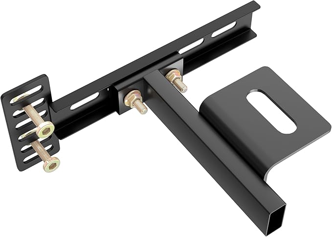 Headboard Brackets for Metal Bed Frame Adjustable Brackets for Headboard with Footboard Extension Kit Fit Twin Full Queen King 2 Pack Matte Black