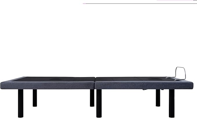Idealbase adjustable bed frame twin with Lumbar Support & Head Tilt, Foot Incline, Back & Leg Massage, USB Ports, Massage Bed with Wireless Remote, Assembly Needed, Ergonomic Zero-Gravity Smart Bed