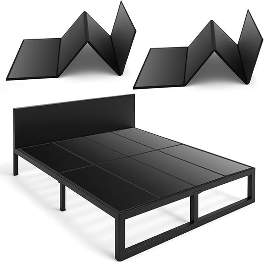 10mm Bunkie Board Queen Size 60 x 80'' Heavy Duty bunkie board queen Moisture Resistant Sleeper Sofa Support Under Mattress for Metal Frame Low Profile Bed Support, Platform Bed and Couch(Black)