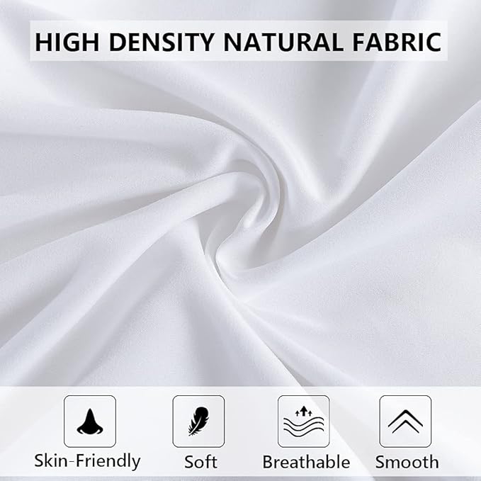 ELNIDO QUEEN Body Pillow with Pillowcase - Soft Long Bed Pillow for Adults - Breathable Full Body Pillow Insert for Sleeping, 20x54inches - White