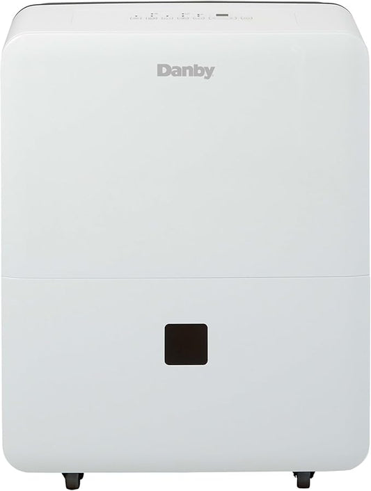 Danby DDR040BJ2WDB 40 Pint Dehumidifier with Smart Dehumidify in White ENERGY STAR Most Efficient 2022 Recognition