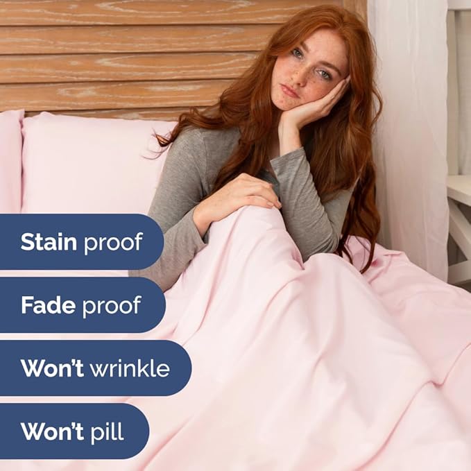 Flex Top Split Head King 4 Piece Sheet Set - Ultra-Soft, Breathable & Cooling Bed Sheets Set - Hotel Luxury Bedding for Women & Men with Deep Pockets - Wrinkle & Fade Free - Oeko-Tex - Lavender Pink