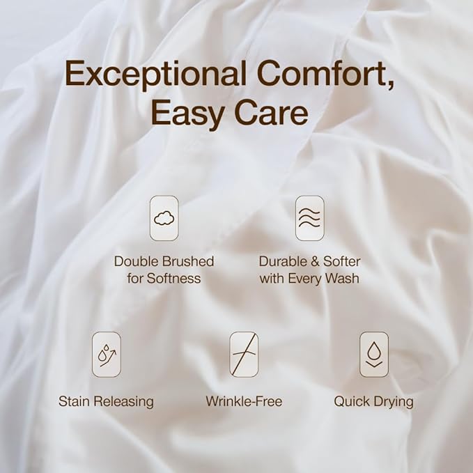 Coop Home Goods Comphy SoftSpa Pillowcase Set of 2, White Super Soft Pillow Cases King, Pillow Cases, Luxury Spa, Breathable, Hotel Quality Pillow Cases
