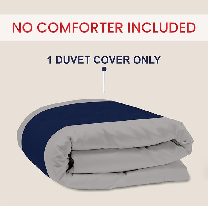 Kotton Culture 1 Pc King Size Duvet Cover Only -100% Egyptian Cotton 600 Thread Count Ultra Soft Premium Durable Comforter Cover Zipper Closure & Corner Ties (Dashing Blue, King 104"x94")