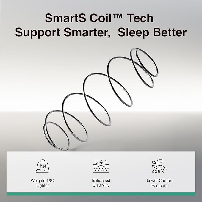 Novilla 12 Inch Queen Size Mattress, Hypoallergenic & Back Pain Relief, Hybrid Queen Mattresses in a Box with Smarts Coils, Fiberglass Free CertiPUR-US Certified Colchones No Box Spring Needed