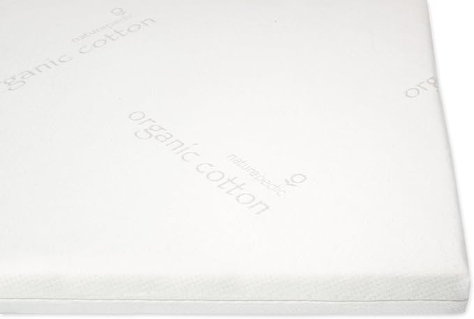 Naturepedic 2'' Adagio Latex Mattress Topper - Thick Cooling Breathable Top Mattress Pad for Back Pain Relief & Full Body Contouring Comfort - Twin XL
