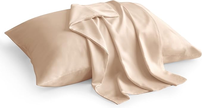 BEDELITE Pillow Cases Queen Size Set of 2, Rayon Derived from Bamboo, Cooling Pillow Cases for Hot Sleepers & Night Sweats, Breathable and Silky Soft Envelope Pillowcases(Taupe, 20"x30")