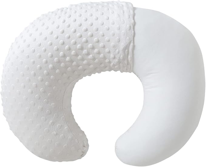 Baby Nursing Pillow and Body Positioner with Premium Slipcover for Breastfeeding for Baby Boys and Girls, Feeding Pillow with Breathable Comfortable Pillowcase (Cloud Dancer)