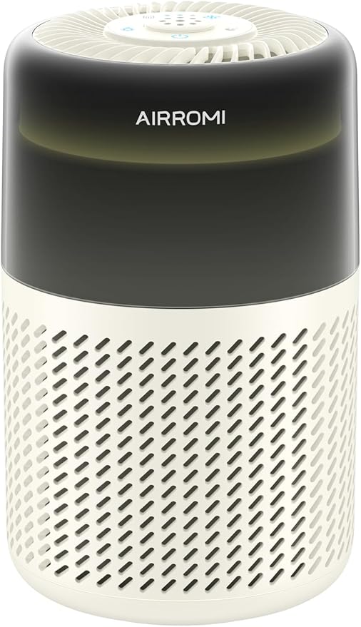 AIRROMI HEPA Air Purifier for Bedroom&Home,Pet Air Purifier for Home Pets,Removes Pet Odor,Cat Litter Smell,Dust,Smoke&Allergies,Quiet Room Air Purifier with Scents,360°Air Cleaner,A2005 Pink