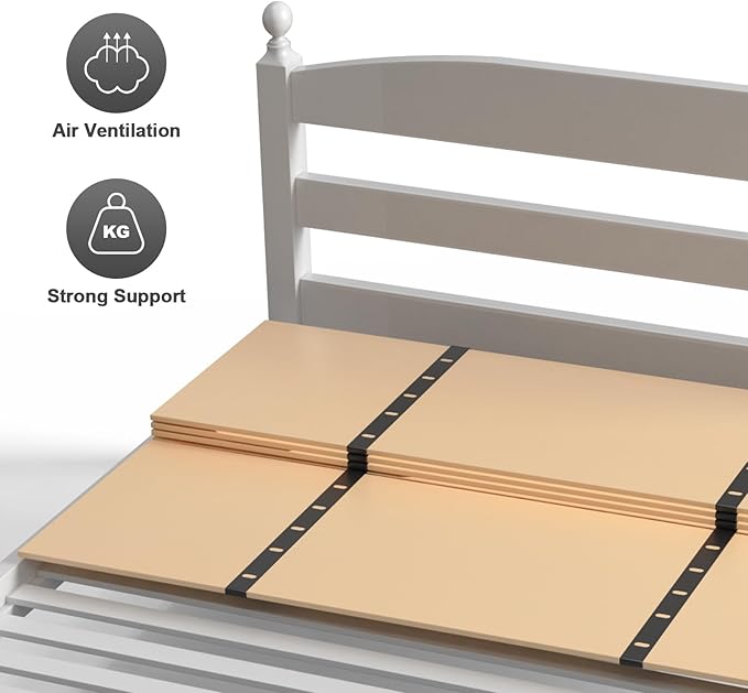 Imperius Mattress Support Wooden Bunkie Board/Bed Slats/Queen Bed Board Under Mattress Support, (53"x 74" Full Size)